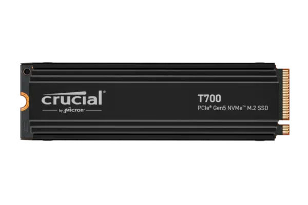 Crucial SSD 2TB T700 NVMe M.2 PCIe Gen5 with heatsink