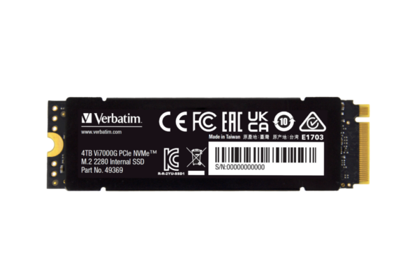 VERBATIM Vi7000G Internal PCIe4 NVMe M.2 SSD 4TB