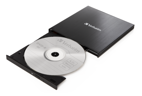 VERBATIM EXTERNAL SLIMLINE CD/DVD WRITER USB3.2 Gen1/USB-C