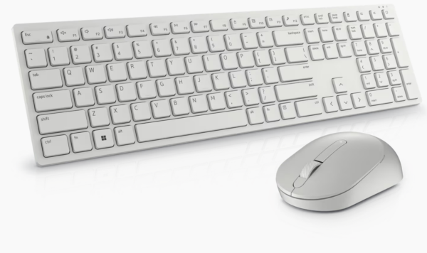 Dell Pro Wireless Keyboard and Mouse – KM5221W – Hebrew – White
