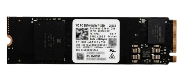 דיסק פנימי WD PC SN740/7100S NVMe SSD 256GB M.2 2280