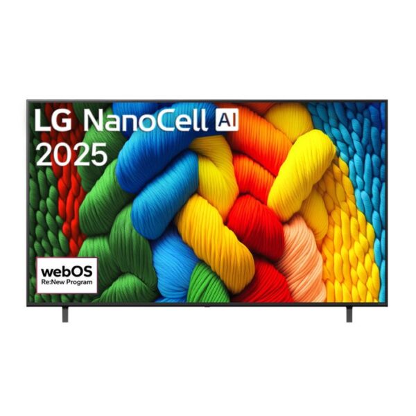 טלוויזיה "55 חכמה LG NANO CELL ברזולוציית 4K דגם: 55NANO80A6A