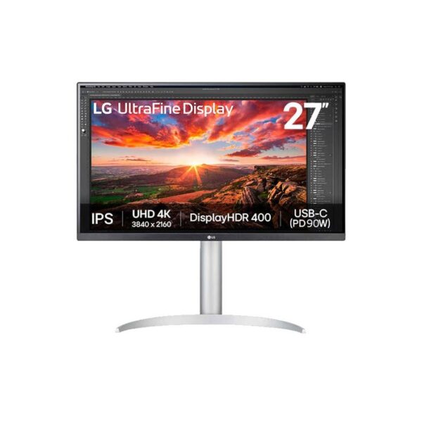 מסך מחשב ''27 4K UHD UltraFine™ IPS תוצרת LG דגם: 27UP850K-W