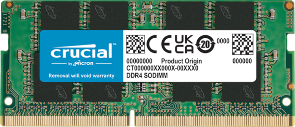 זכרון לנייד Crucial Classic DDR4 16GB 3200Mhz SODIM C22
