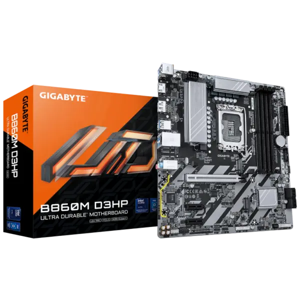 לוח לאינטל דור 15 Gigabyte B860M D3HP Micro-ATX DDR5