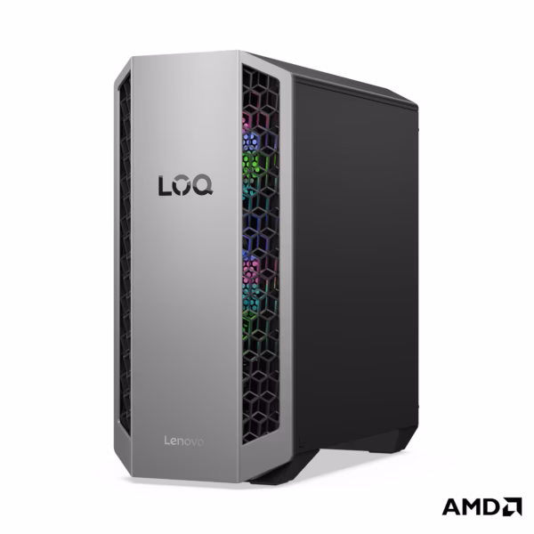 LOQ Tower 26ADR10 RYZEN 7 8745HX 32GB 2TB RTX 5070 12GB W11 Home 26L LUNA GREY 3Y Onsite
