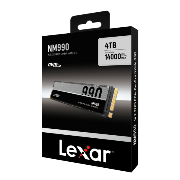 Lexar SSD LNM-990 4TB M.2 NVMe High Speed PCIe Gen 5X4