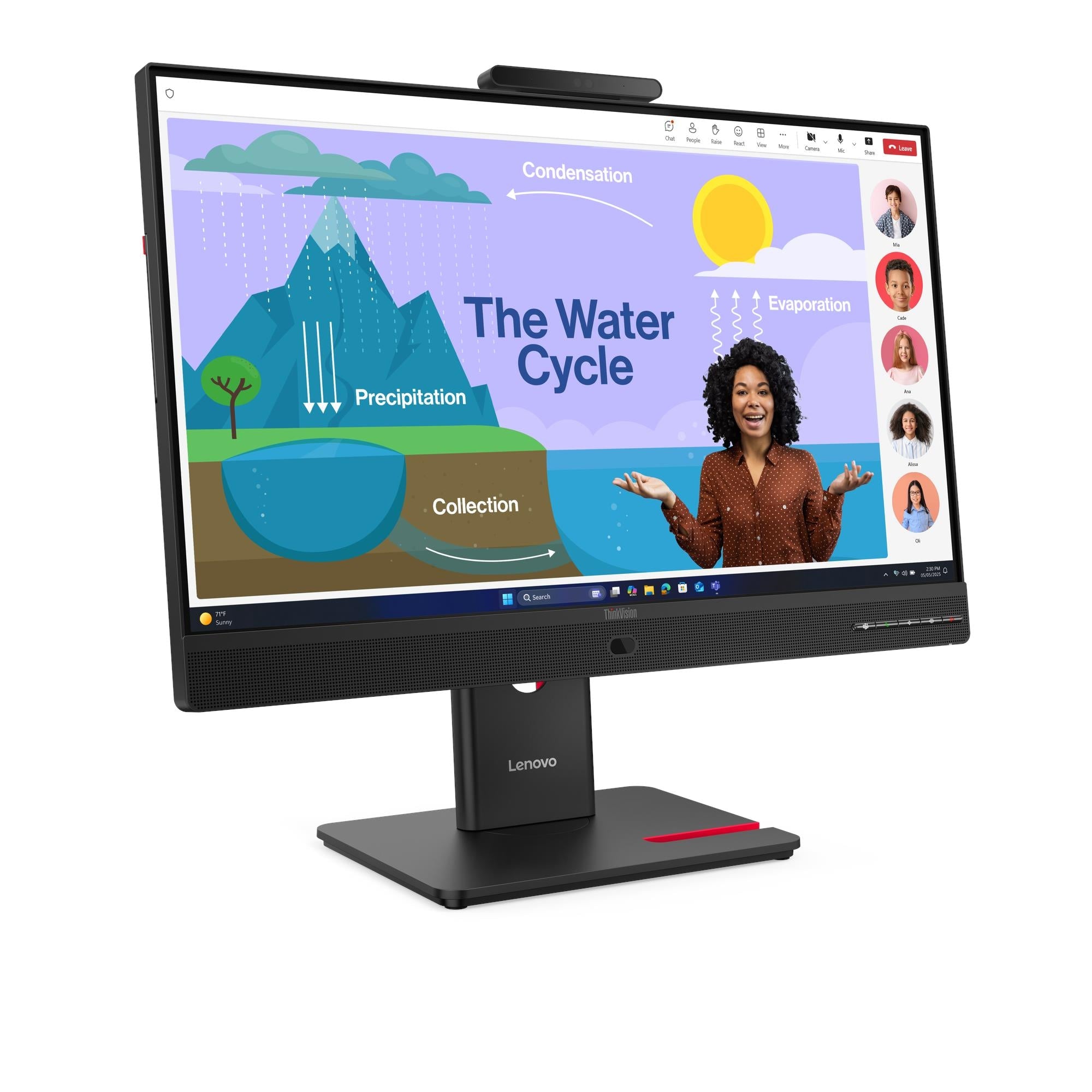 LENOVO ThinkVision T24D-4v 23.8"|1920x1080|RJ45|3YRW – תמונה 2