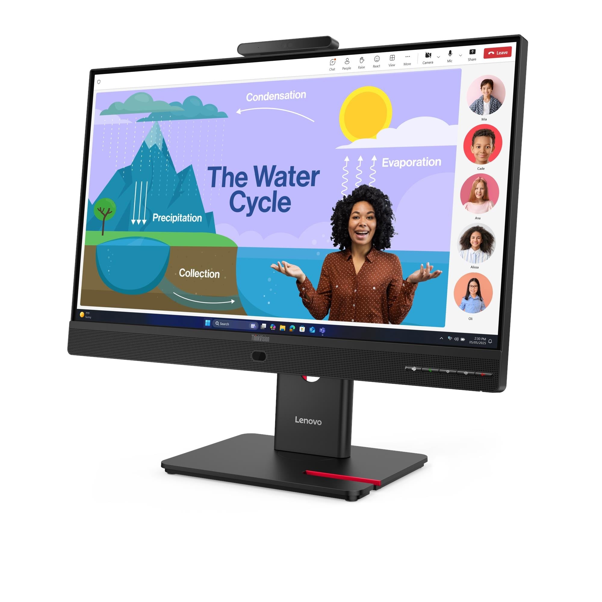 LENOVO ThinkVision T24D-4v 23.8"|1920x1080|RJ45|3YRW – תמונה 3