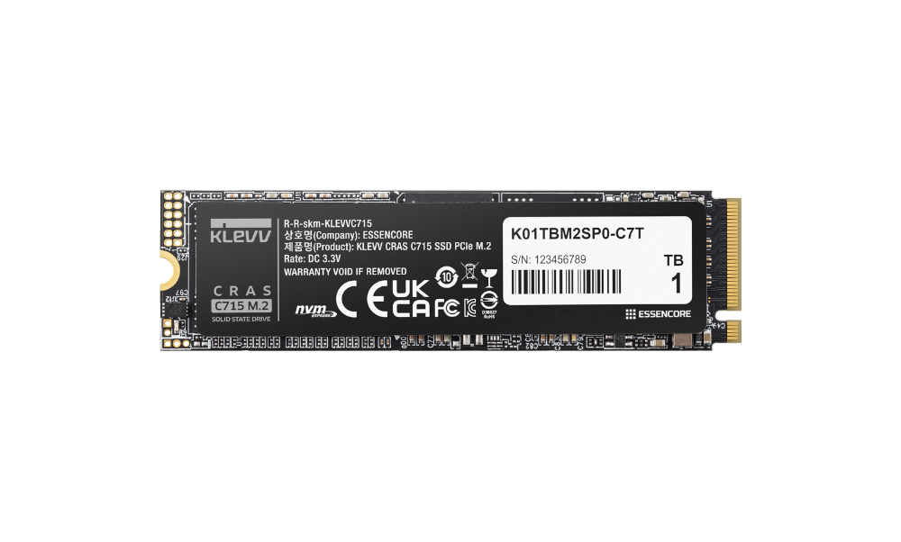 דיסק SSD KLEVV CRAS C715 1TB M2 NVMe Gen3 3200MBs