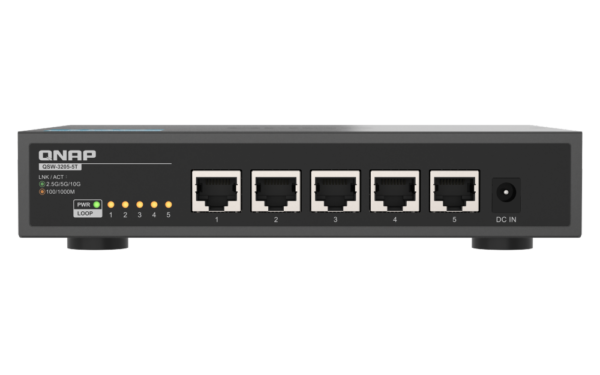 מתג רשת QNAP QSW 3205 5T 5 Port 10GbE Fanless